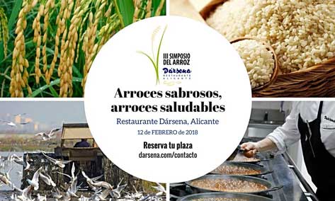 Cartel del III Simposio del Arroz de Dársena