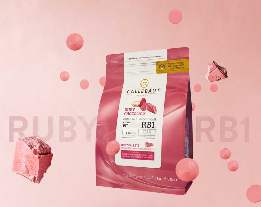 Profesionalhoreca, chocolate  Ruby RB1, Callebaut