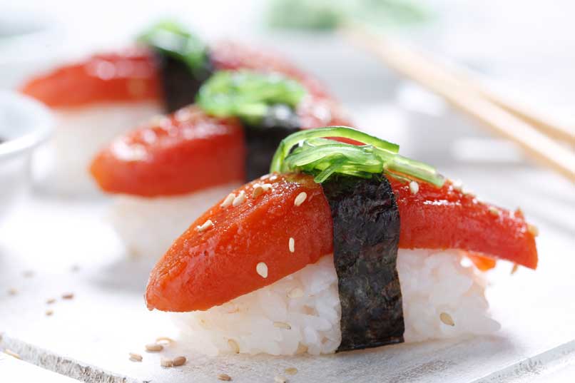 Profesionalhoreca, sushi de atún vegetal Tunato