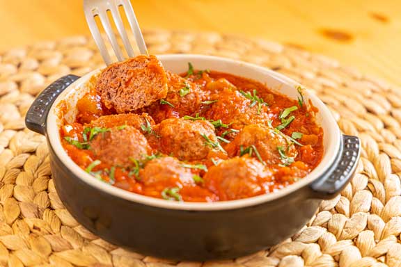 Profesionalhoreca, albóndigas o meatballs de Heura