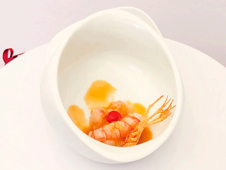 Profesionalhoreca, Gamba roja de Denia al limón, de Alejandro Serrano (restaurante Alejandro, de Miranda de Ebro), el plato ganador de la edición 2019