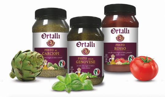 profesionalhoreca, salsas de pesto vegetarianas de la marca Ortalli, de Borges