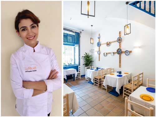 Profesionalhoreca, Mª Ángeles García, segunda jefe de cocina, y sala del restaurante La Malaje