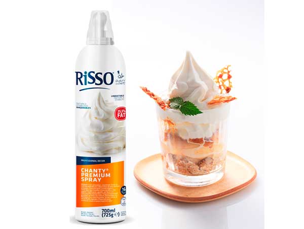 Profesionalhoreca, nata vegetal en spray Chanty Premium Spray Risso