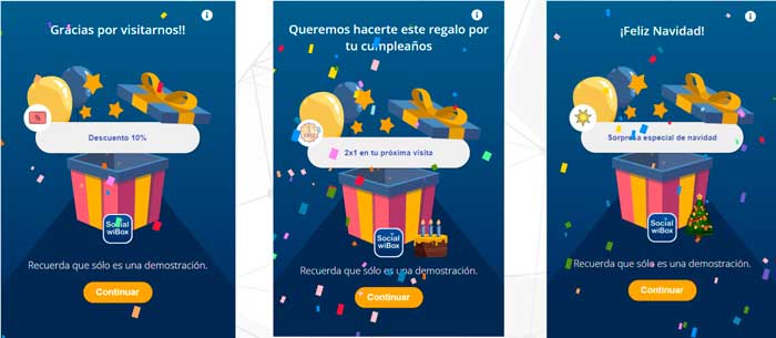 Profesionalhoreca, Ejemplos de premios o detalles con el cliente con SocialwiBox