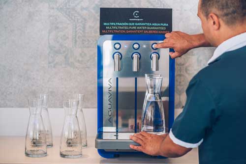 Profesionalhoreca, fuente de agua mucrofiltrada en hotel Iberostar