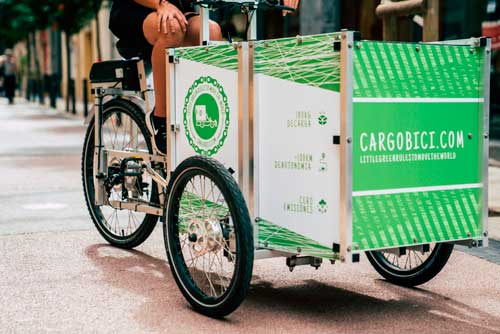 ProfesionalHoreca, Bimbo ensaya la distribución a hostelería con bicicleta eléctrica