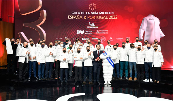 Profesionalhoreca, los premiados en la Guía Michelin España & Portugal 2022