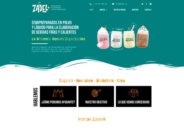 Profesionalhoreca, home web de Zadel