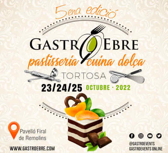 Profesionalhoreca, cartel de GastroEbre 2022, cocina dulce