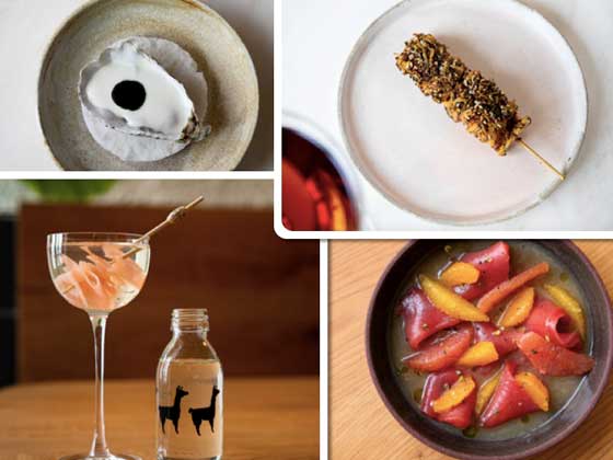 Profesionalhoreca, platos y un cóctel de Madrid Llama Inn