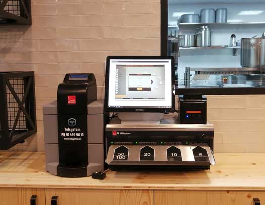 Profesionalhoreca, Caja registradora automática Cashguard en un restaurante