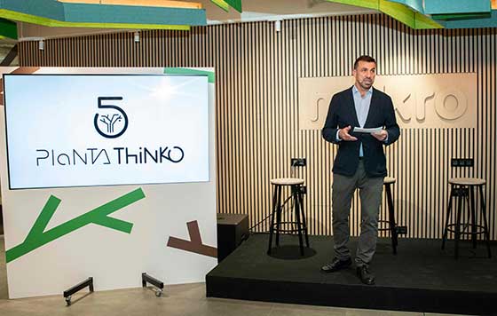Profesiopnalhoreca, Raimundo Castilla, director del área de Transformación e Innovación de Makro, durante la presentación del espacio Planta Thinko