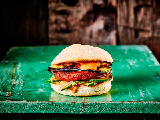 Profesionalhoreca, burger de pollo vegano, recetas veganas, The Vegetarian Butcher, Unilever Food Solutions
