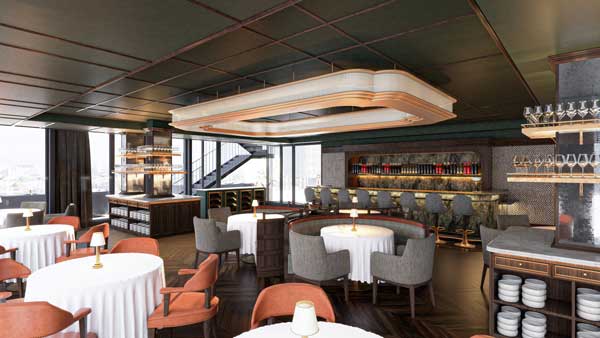 Profesionalhoreca, la elegante zona de barra y restaurante del Club Financiero Génova