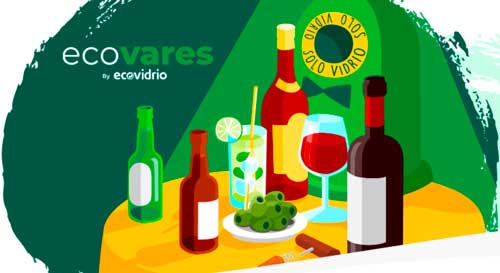 Profesionalhoreca, cartel del programa Ecovares de reciclaje de vidrio en la hostelería