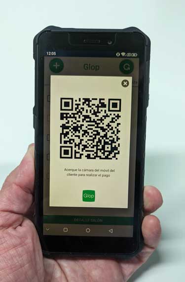 Profesionalhoreca, código QR de Glop Pay