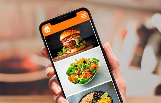 Profesionalhoreca, platos de Just Eat en el móvil