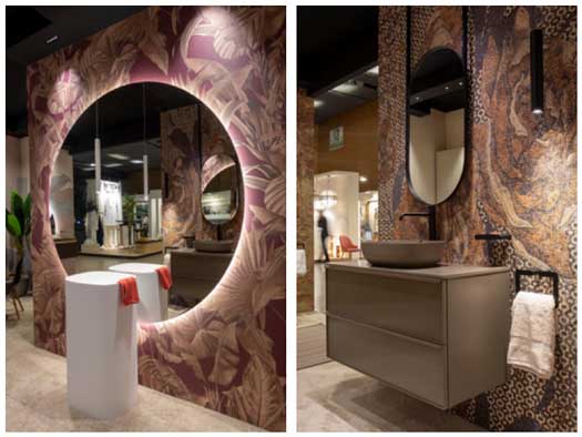 Profesionalhoreca, espejo retroiluminado y mueble de baño Play, de Decosan, Interihotel 2023