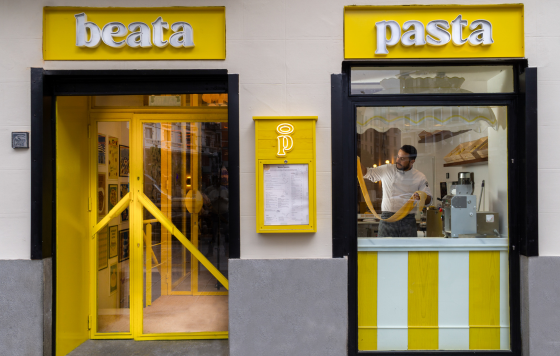 ProfesionalHoreca, fachada del restaurante Beata Pasta, pasta fresca, Ciro Cristiano