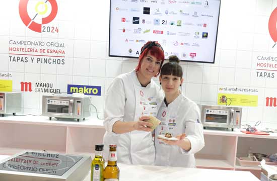 Profesionalhoreca, Las cocineras Susana Marqueta e Iris Roldán, del restaurante Ancils, ganadoras del Campeonato Oficial de Tapas y Pinchos
