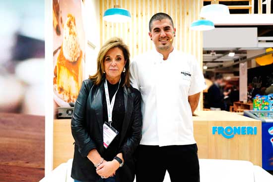 Profesionalhoreca, Dolores Perea, directora general de Froneri Iberia, y Javier Rivero, chef de Ama Taberna