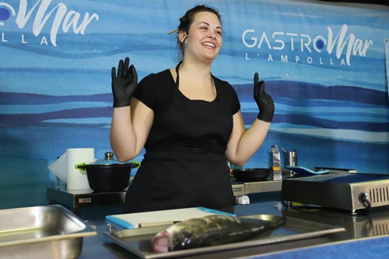 Profesional Horeca, cocinera en las jornadas GastroMar l'Ampolla