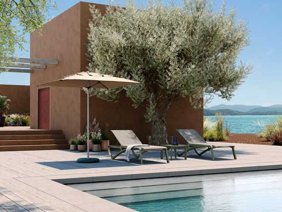 Profesionalhoreca, tumbonas Sunset Green Edition de Grosfillex