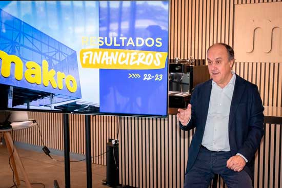 Profesionalhoreca, David Martínez Fontano, CEO de Makro España. en la presentación de resultados