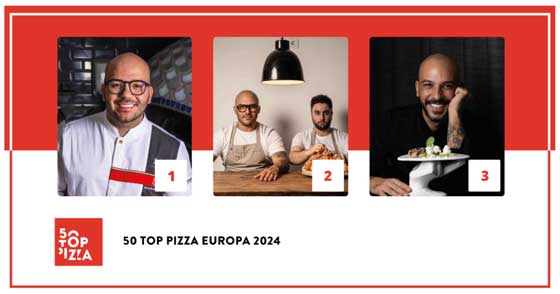 Profesionalhoreca, podium de las mejores pizzerías de Europa, 50 Top Pizza