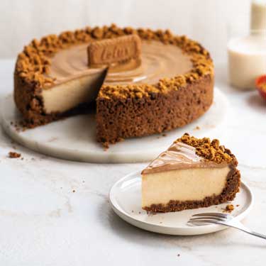 Profesionalhoreca, Tarta de queso horneada con galleta molida Lotus Biscoff