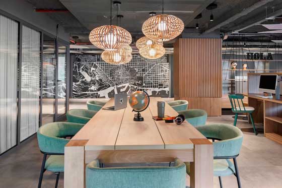 ProfesionalHoreca , zona de coworking del hotel Moxy Barcelona