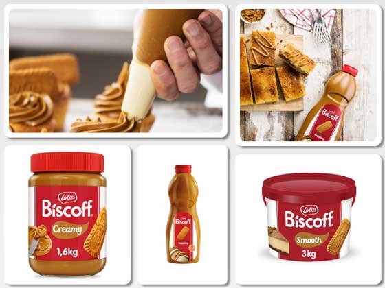 Profesionalhoreca, diferentes formatos de crema Biscoff para horeca