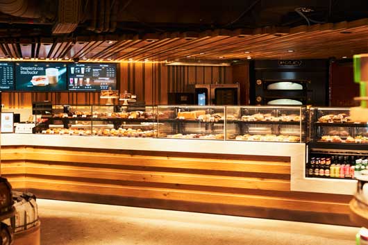Profesional Horeca, mostrador de Starbucks Bernabéu