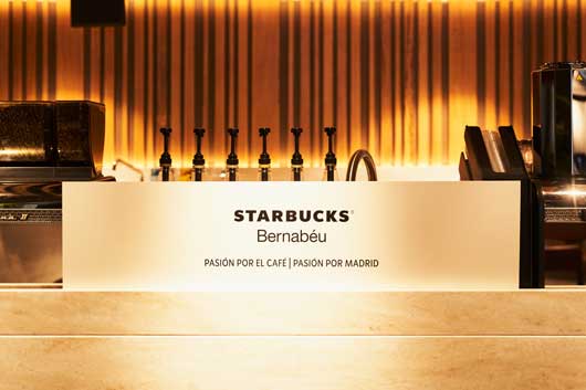 Profesional Horeca, mostrador de Starbucks Bernabéu