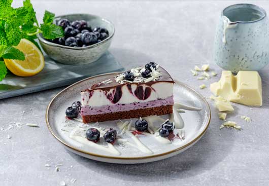 Profesional Horeca, Receta de Blueberry Cake "Blue Bloom", tarta de Erlenbacher