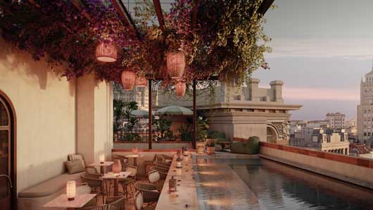 Profesional Horeca, azotea del hotel Nômade Temple Madrid