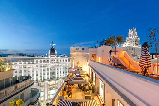 Profesional Horeca, el bar Inverse by CR7 de Madrid está en la azotea del hotel Pestana Gran Vía