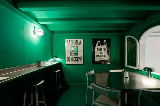 Profesional Horeca, interior de Granja Hidden