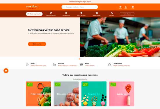Profesional Horeca, web de Veritas Food Service