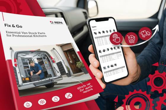 Profesional Horeca, catálogo Fix and Go de recambios de Repa