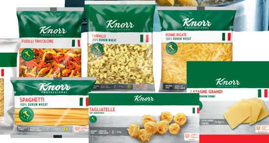 Profesionalhoreca, gama de pastas de Knorr Professional