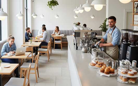 Profesionalhoreca, barista en una cafetería