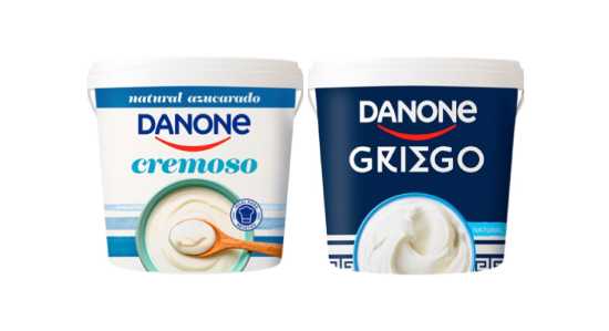 Profesional Horeca, cubos de yogur Danone para profesionales
