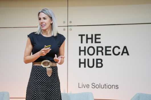 Profesional Horeca, Rebeca Muñoz, CEO de Livit, en su intervención en Hostelco 2026