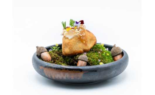 Profesional Horeca, 'Txouchinillo', de Jone Etxaiz, del restaurante Boroa, participa en el Campeonato de Pintxos de Bizkaia en la categoría de de pintxos creativos