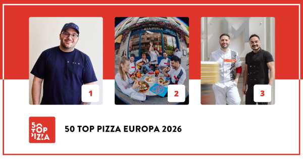 Profesional Horeca, los tres primeros ganadores de 50 Top Pizza Europa 2026