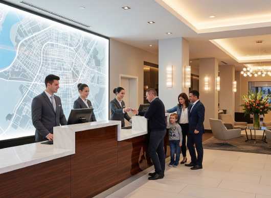 Profesional Horeca, recepción de hotel, registro de viajeros
