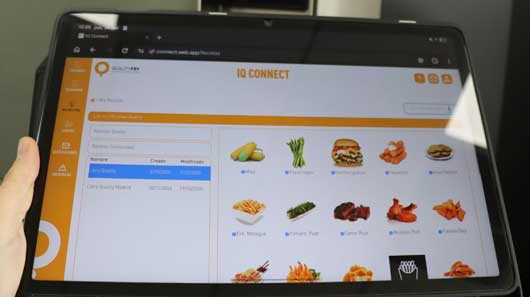 Profesional Horeca, panel de la freidora QualityFry iQ6 Smart de Qualityfry