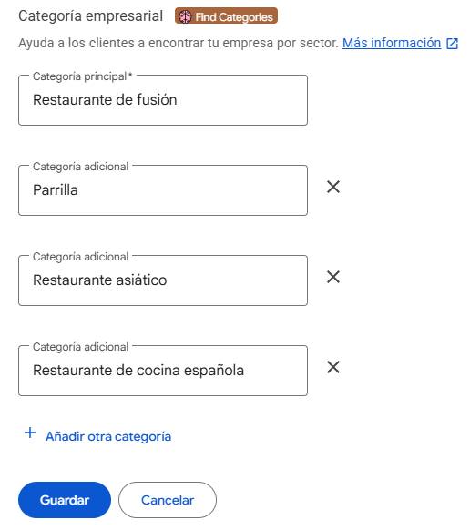 Profesional Horeca , psicionamiento SEO para restaurantes